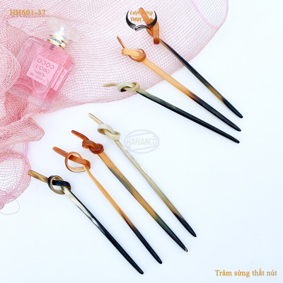 Trâm Cài Tóc Bằng Sừng Đầu Trâm Thắt Nút Kiểu Dáng Lạ Độc Đáo Tỉ Mỉ (HH601-37)