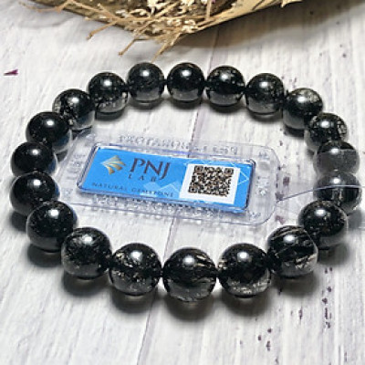 Vòng tay Thạch Anh Tóc Đen 10mm cao cấp chuẩn 7A