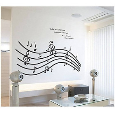 Decal dán tường Âm nhạc AmyShop