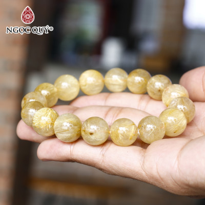 Vòng thạch anh tóc vàng mệnh thủy, kim - Ngọc Quý Gemstones