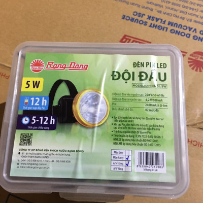 Đèn Pin LED Đội đầu Chính Hãng Rạng Đông Model: LED PDD01L 1W