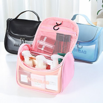 Túi đựng mỹ phẩm thế hệ mới , dạng hộp , có nắp khóa đựng mỹ phẩm / du lịch ,dạo phố , đi biển tiện lợi , thiết kế sang trọng chống thấm nước