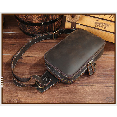 Túi đeo chéo nam DA BÒ THẬT phong cách mới  - BEE GEE DCN9220