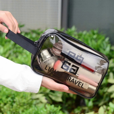 Túi đựng mỹ phẩm du lịch có quai xách mini trong suốt, Túi đựng đồ trang điểm makup chống nước - Chính Hãng 