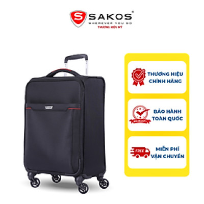 Vali Kéo Vải Du Lịch SAKOS STARLINE 4.5 - Size XS (18inch)/ Xách Tay (Cabin) - Khóa TSA - Chống Thấm, Trượt Nước