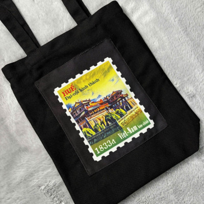 Túi canvas GIADO, túi vải bố, túi tote mẫu Việt Nam 3 miền Sài Gòn - Nhiều kích thước và màu sắc