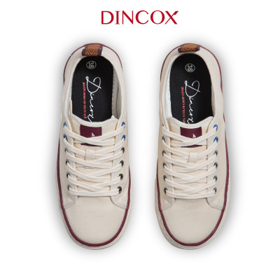 Giày Sneaker Vải Canvas Unisex C40 Off/white Dincox Đơn Giản Tinh Tế