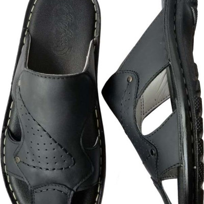 Dép Nam Bít Mũi  BIGGBEN Da Bò Thật DN49