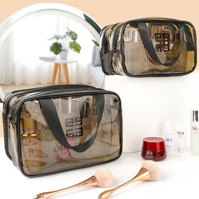 Bộ 3  túi trong suốt đựng mỹ phẩm du lịch  , đồ cá nhân , chống nước thời trang trẻ trung hiện đại , sang trọng