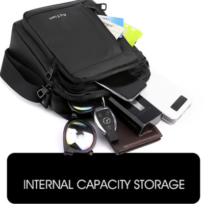 Túi đeo chéo nam DA BÒ THẬT phong cách mới  - BEE GEE DCN9304