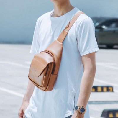 Balo Lata ( Thời trang nam đi chơi cỡ nhỏ - Balo đeo chéo da BALC22 )