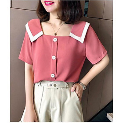 AÓ CỔ SEN PHỐI VIỀN TRẮNG HANA