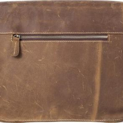 Túi nam đeo chéo BHM1050 Màu Nâu. Da bò sáp thô nguyên tấm, bền bỉ với thời gian, vừa tài liệu A4, nhiều phụ kiện