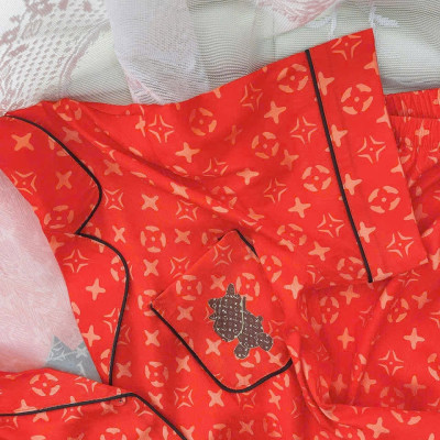 Bộ Đồ Ngủ Quảng Châu Cao Cấp Tay Ngắn Quần Dài Hoạ Tiết Dễ Thương