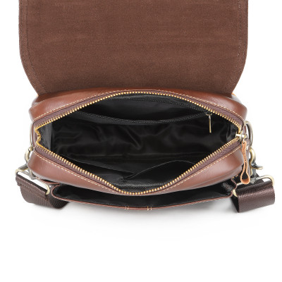 Túi đeo chéo nam DA BÒ THẬT – BEE GEE DCN9387