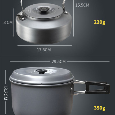 Bộ nồi nhôm dã ngoại Campingmoon MC-700