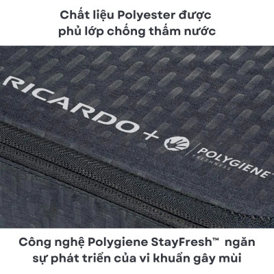 Bộ 3 túi đựng đồ du lịch RICARDO gấp gọn, chất vải chống thấm nước, chống nấm mốc