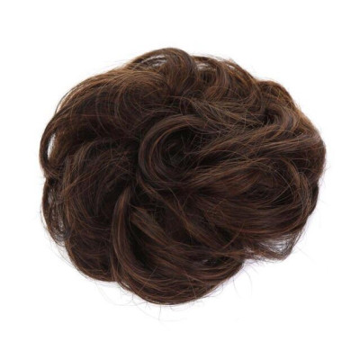 Tóc giả Búi xoăn trung niên- hình thật