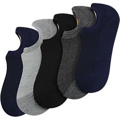 Combo 5 Đôi Tất (Vớ) Lười Xù Nam Cổ Ngắn Nam12.001 (Freesize)