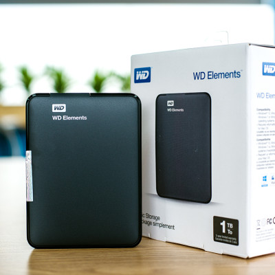 Ổ Cứng Di Động WD Elements 1TB 2.5 USB 3.0 - WDBUZG0010BBK - Hàng Chính Hãng