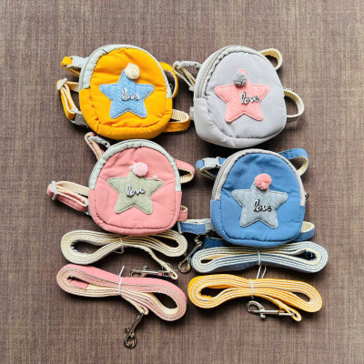 DÂY DẮT DÂY XÍCH BALO NGÔI SAO THÚ CƯNG DÀI 120CM TỪ 0.5-3KG DÀNH CHO THÚ CƯNG CHÓ MÈO