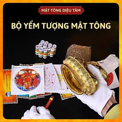 Bộ yểm tâm tượng pháp bảo mật tông (tượng phật Liên Hoa Sinh, Tara, Hoàng Thần Tài, Adida, Dược sư, Văn Thù, Kim cang)