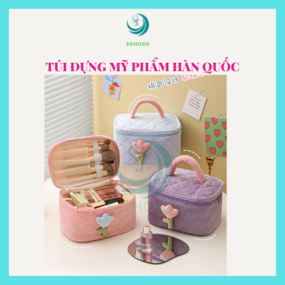 [VIDEO]- Túi đựng mỹ phẩm, đồ trang điểm chất liệu nhung cao cấp, phong cách Hàn Quốc-CHỌN MẪU- Túi đựng đồ cá nhân du lịch travel -MẪU MỚI