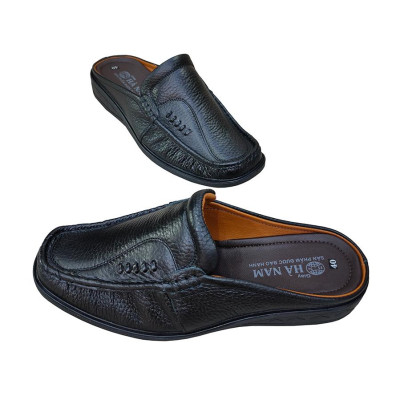 Dép Bít Mũi Nam HÀ NAM Da Bò Thật Cao Cấp GSB20148