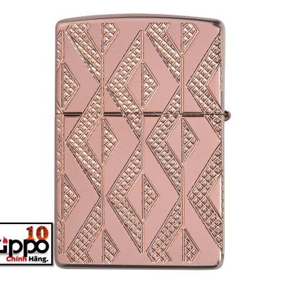 Bật lửa ZIPPO 49702 Armor Geometric Diamond Pattern Design - Chính hãng 100%