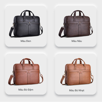 Cặp Công Sở Lata ( Thời trang nam basic - Cặp da CA34 )