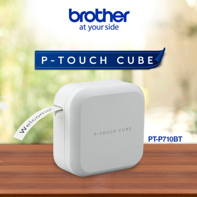 Máy in nhãn Brother Cube PT-P710BT I Hàng Chính Hãng