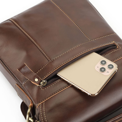 Túi đeo chéo nam DA BÒ THẬT – BEE GEE DCN9387