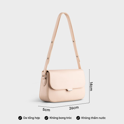 Túi Yuumy ( Thời trang nữ phối nắp đơn giản size 26 - Túi đeo chéo da Seasand YN204 )