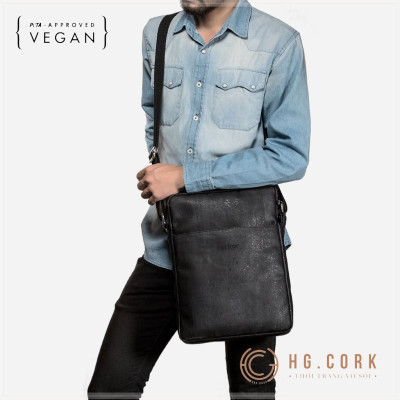 Túi Đựng Laptop Tài Liệu Cao cấp BRIEFCASE MEDIUM - HGcork Corkor CK265 – Vật liệu da cork thực vật thuần chay, chống cháy,chống mốc – Sản xuất tại Bồ Đào Nha