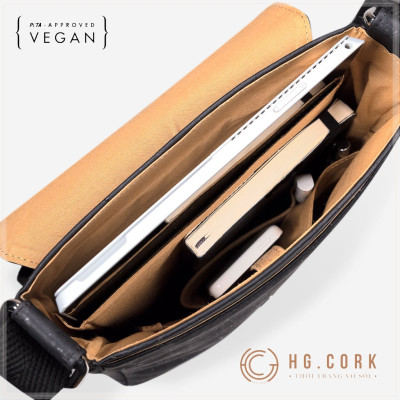 Túi Xách Nam Công Sở Cao Cấp - HGcork Corkor CK264 - Messenger Bag Cỡ Vừa - Hàng Chính Hãng, Sản Xuất Tại Bồ Đào Nha