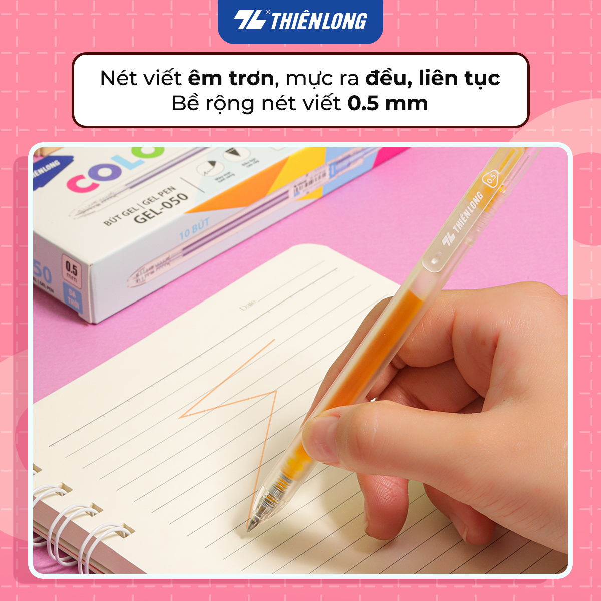 Combo 5/10/20 Bút gel Colochi Thiên Long Gel-050