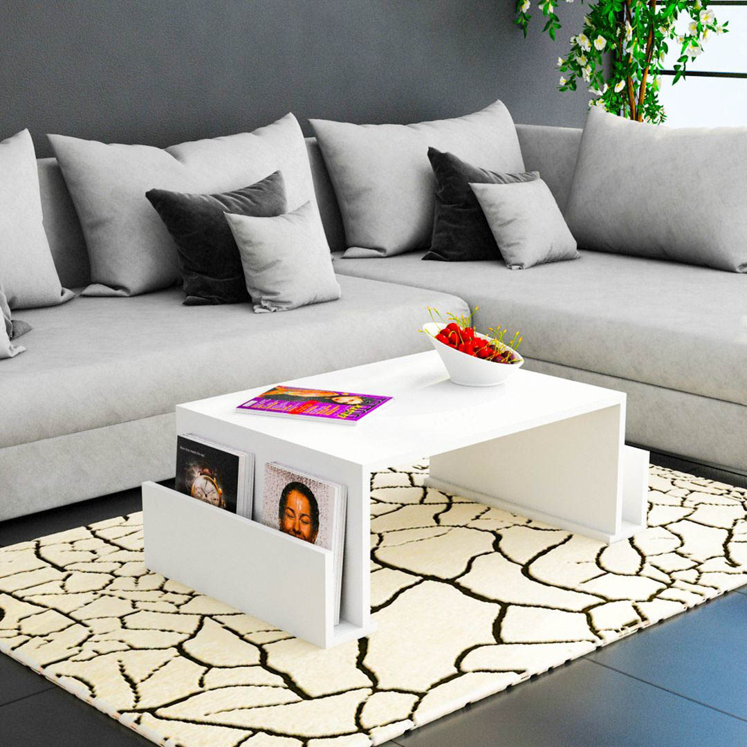 Bàn trà bàn sofa phòng khách bằng gỗ công nghiệp SMLIFE Campbell