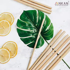 Ống Hút Tre ANKAN Chiều Dài 20cm, Dùng Cho Cá Nhân, Nhà Hàng, Khách Sạn, Quà Tặng Doanh Nghiệp, Có 3 Kích Cỡ Để Lựa Chọn (10 Ống)
