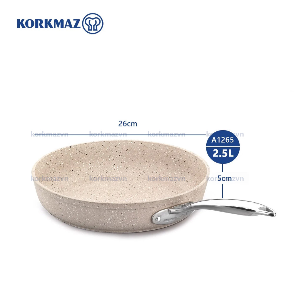 Chảo chống dính Korkmaz Granita 26 cm - 2.5 lít