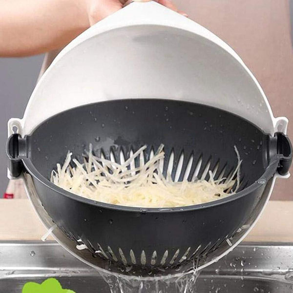 Bộ Dụng Cụ Nạo Rau Củ Quả Kèm Rổ 9 Trong 1 Đa Năng Tiện Dụng