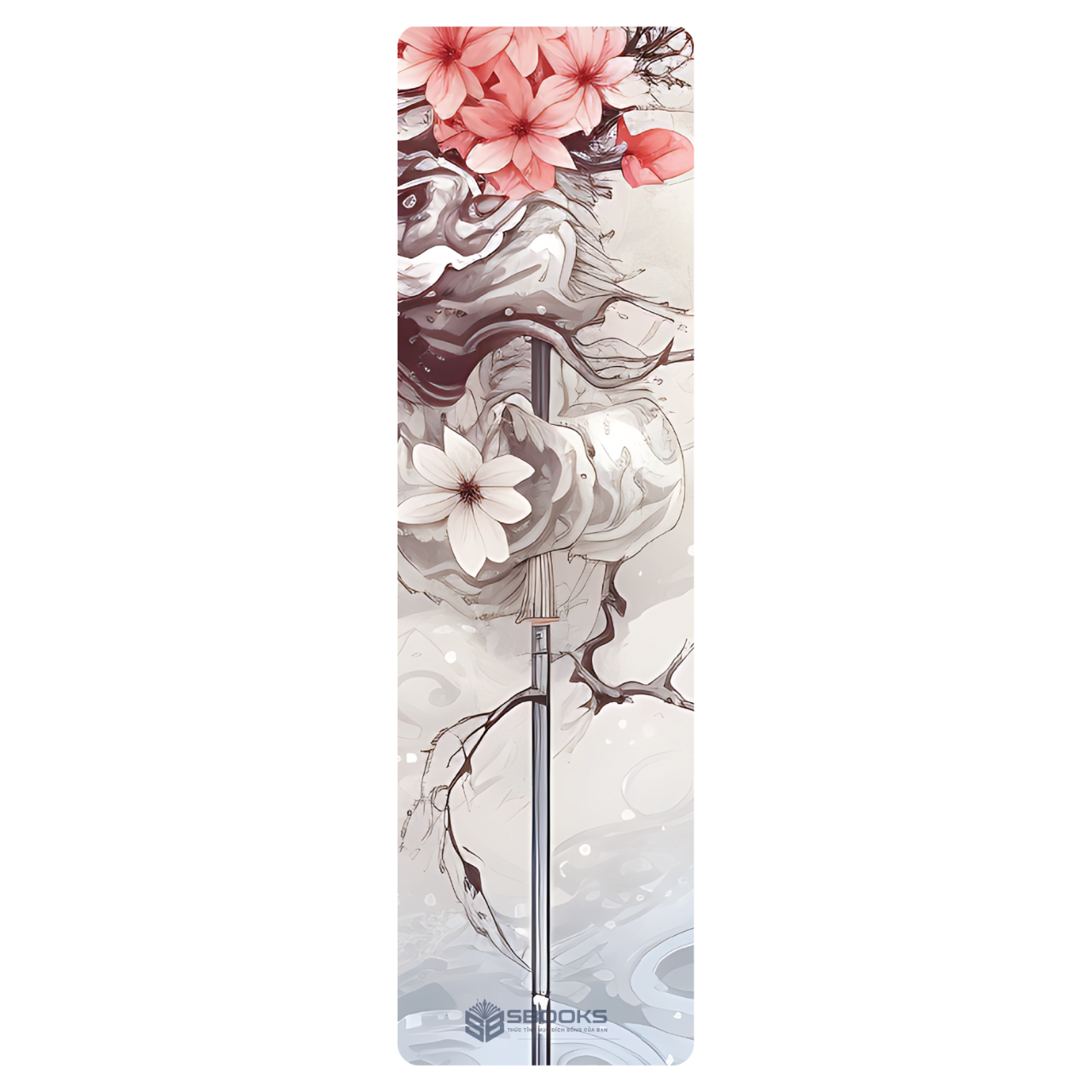 5 Cái Bookmark Kẹp Sách, Dấu Trang Hoạ Tiết Hoa Văn Trung Hoa Màu Đỏ - SBOOKS