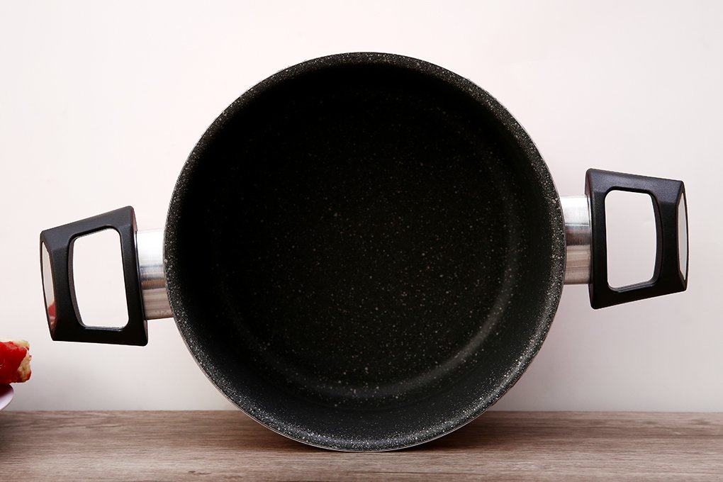 Tặng cặp nhất nồi silicon- Bộ nồi Easy Kimscook đáy từ chống dính vân đá cao cấp Hàn Quốc, dùng được tất cả các loại bếp / Induction