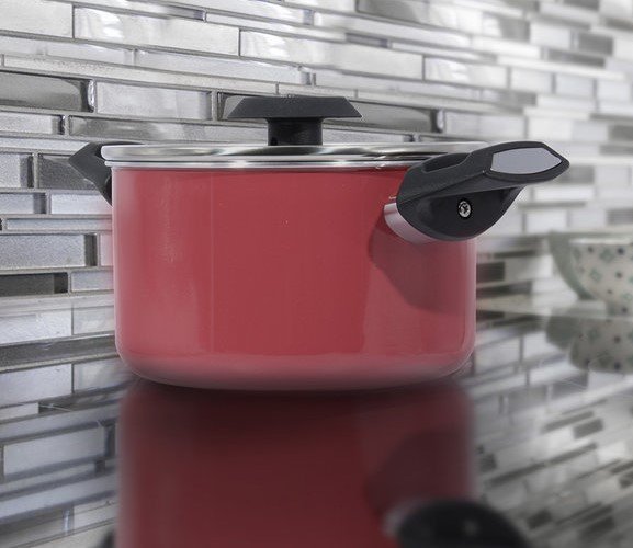 Tặng cặp nhất nồi silicon- Bộ nồi Easy Kimscook đáy từ chống dính vân đá cao cấp Hàn Quốc, dùng được tất cả các loại bếp / Induction