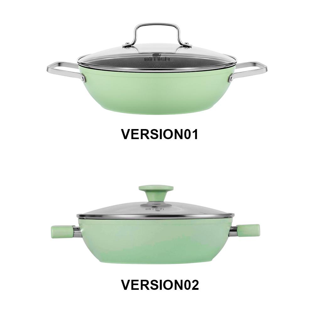 Nồi lẩu chống dính vân đá Elmich El-5553GY28 size 28cm - Hàng chính hãng