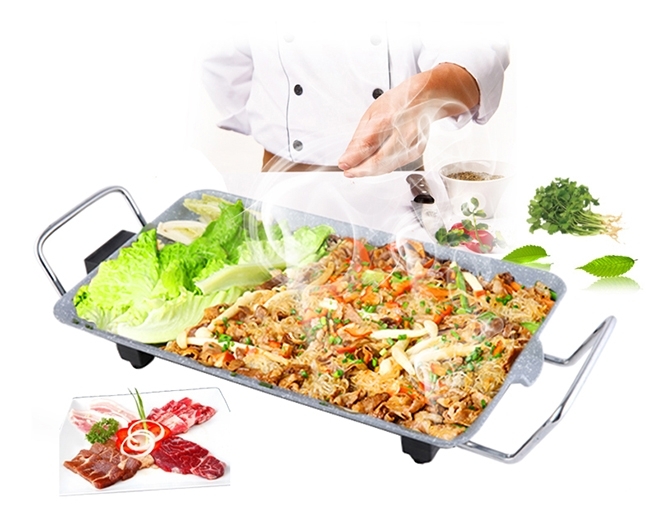 Bếp Nướng Điện Không Khói - Mặt Vân Đá Chống Dính