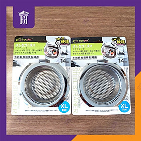 Combo 2 Chiếc Chặn Rác Inox Chậu Rửa Bát Size XL 14cm Lọc Rác Inox Bồn Rửa Chén Hoàng Gia Haodex Inox 201 Siêu Bền 2 Mặt Mạ Bóng Chất Lượng Cao – Hàng Nhập Khẩu