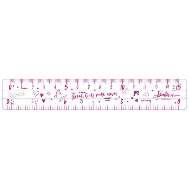 Bộ Dụng Cụ Học Tập 4 Món Barbie - Maped CB98186700 - Màu Hồng