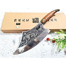 DAO BẾP - DAO THÁI CHẶT HOA VĂN HỔ DT150 ĐỘC 6996 topcomshop vn