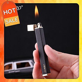 Vỏ Hột Quẹt Bật Lửa Gas Đá Nhỏ Gọn Zorro ZX-503 Thiết Kế Đẹp Độc Lạ - Dùng Gas Đá Cao Cấp