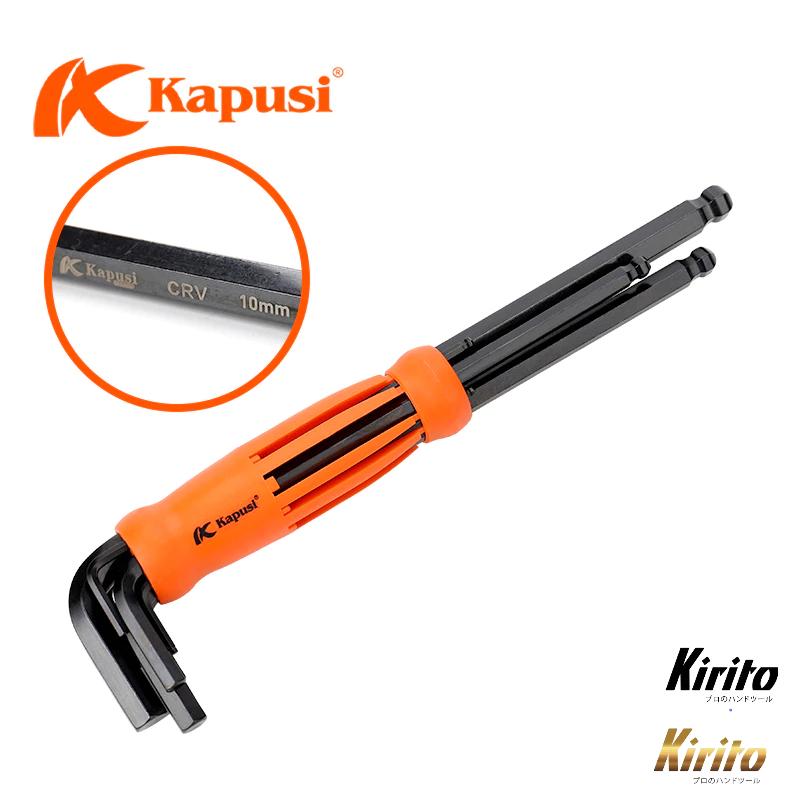 BỘ LỤC GIÁC BI ĐEN KAPUSI 8PC mã k0196